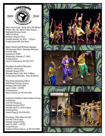 Kukatonon Schedule for events