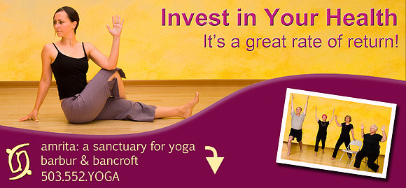 Amrita Yoga Studio Billboard on Barbur Blvd